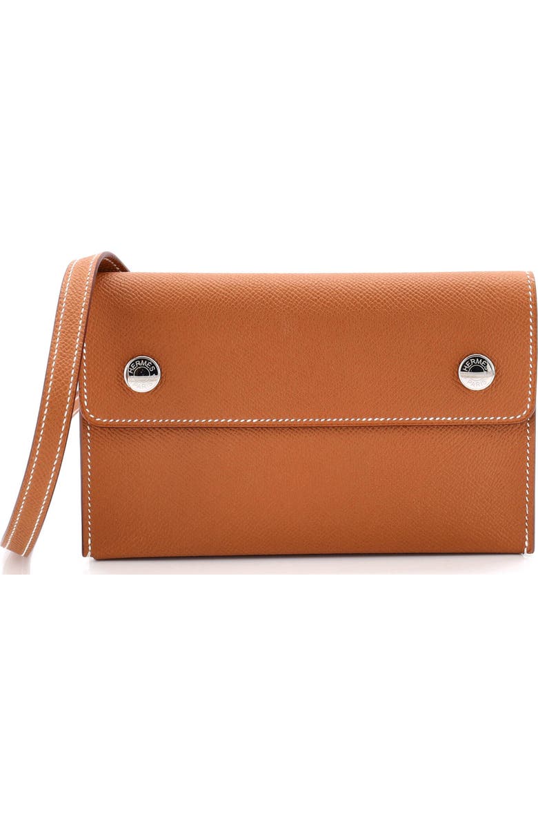 Pre-Owned Hermes Hermesnap Wallet Bag Epsom, Main, color,