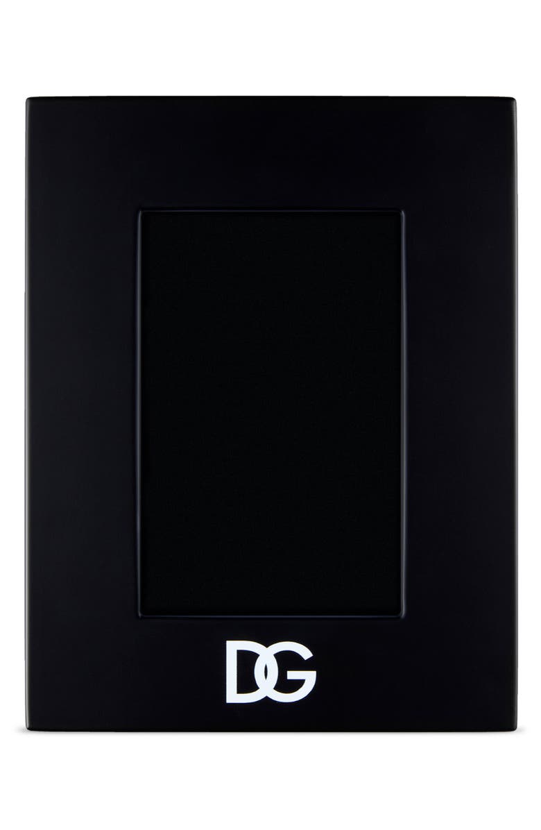 Dolce&Gabbana Lacquered Wood 5 x 7-Inch Picture Frame, Alternate, color, Black