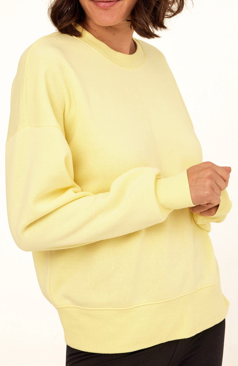 Threads 4 Thought Blaise Triblend Fleece Sweatshirt, Alternate, color, Lemonade