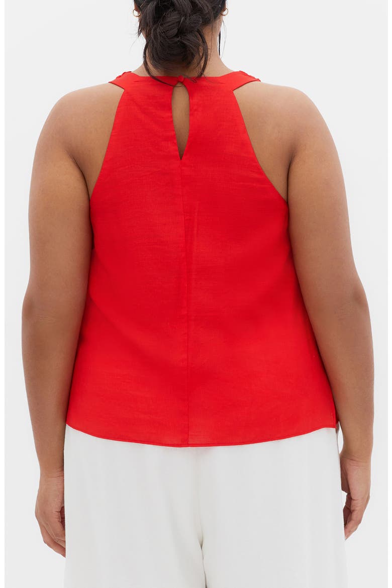 Paloma Sleevless Top, Alternate, color, RED