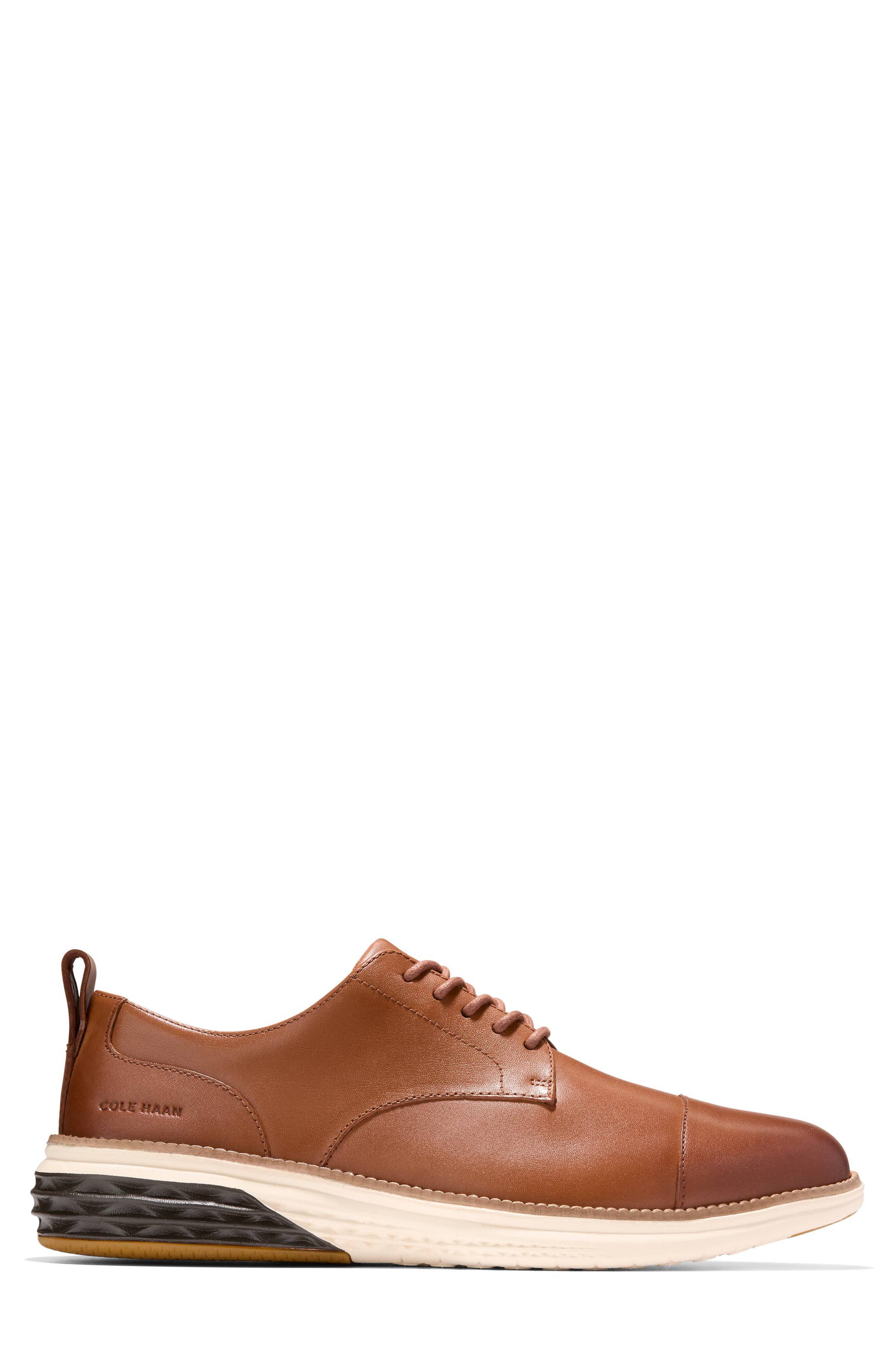 Grand Hurrion Cap Toe Derby, Alternate, color, BRITISH TAN / IVORY / JAVA
