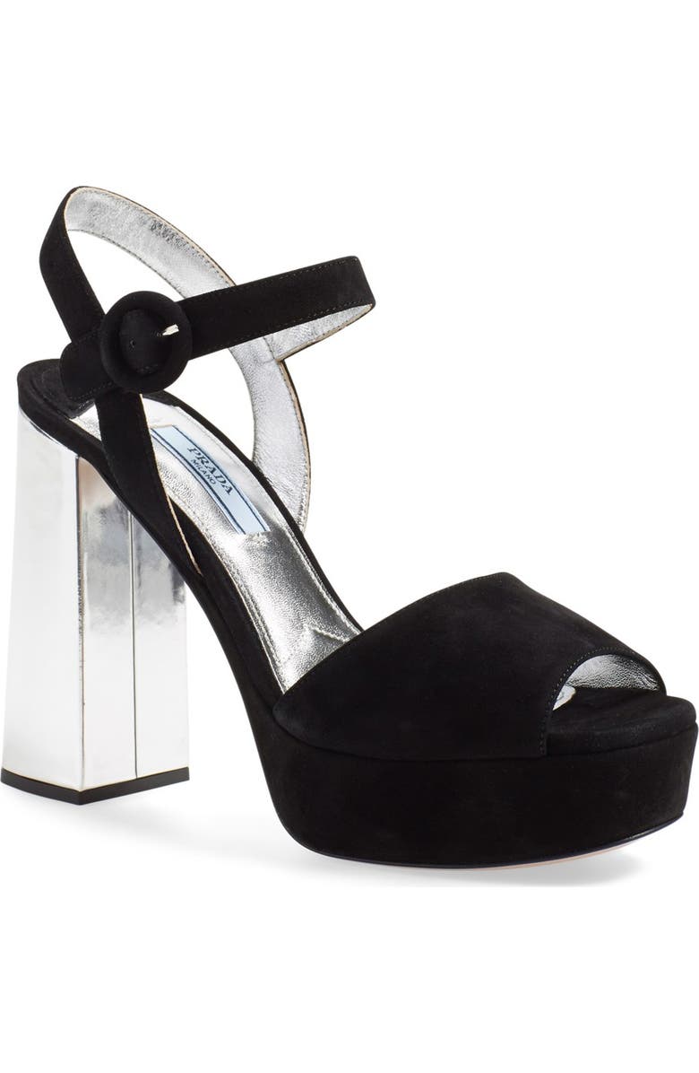 Prada Sling Sandal, Main, color,