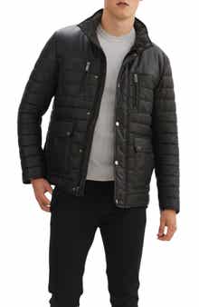 REGENCY Leather Trim Channel Quilt Jacket