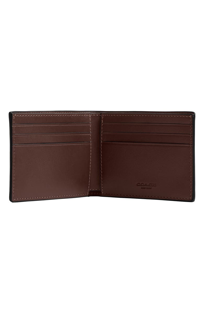 COACH Signature Billfold Wallet, Alternate, color, Maple