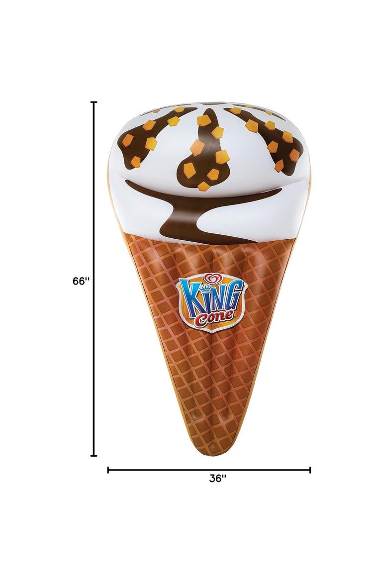 Popsicle Inflatable Pool Float King Cone, Alternate, color, Multicolored