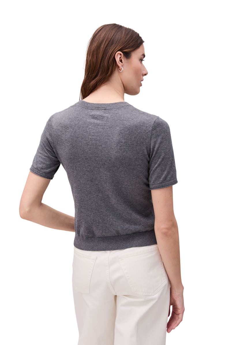 Richer Poorer Washable Cotton Silk Tee, Alternate, color, Charcoal Heather Grey