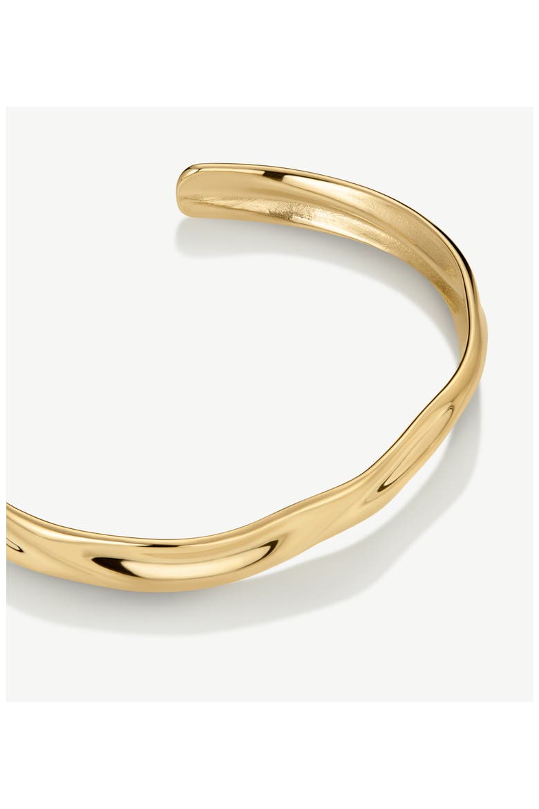 MOLTEN BANGLE SLIM, Alternate, color, GOLD