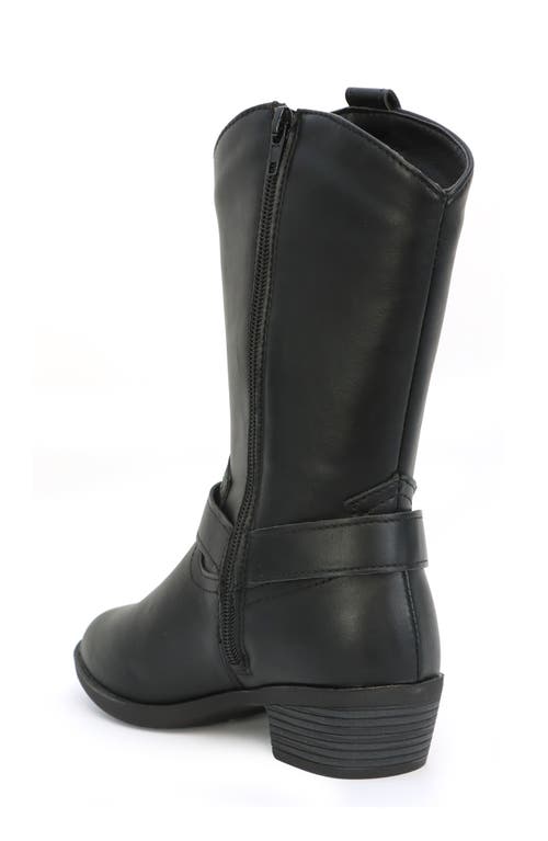 Yoki Kids' Pocket Cowboy Western Boot In Black