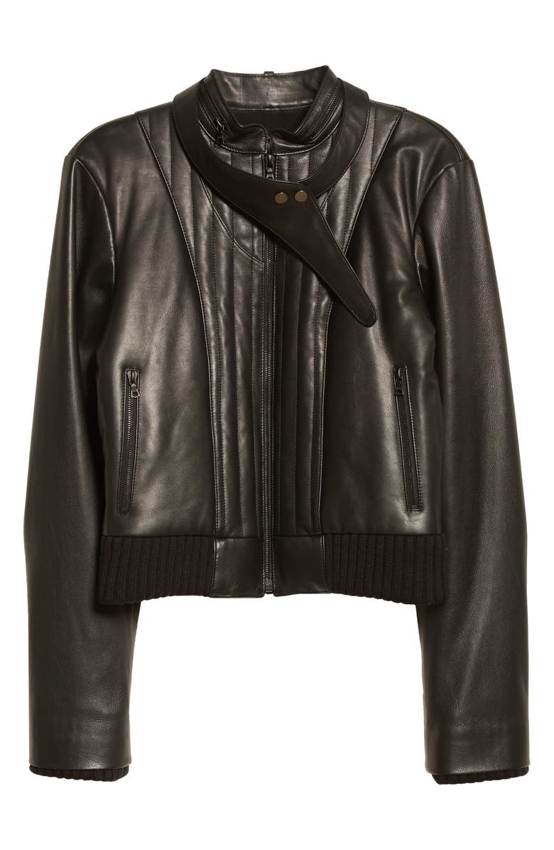 Khaite Quilted Leather Jacket, Alternate, color, 