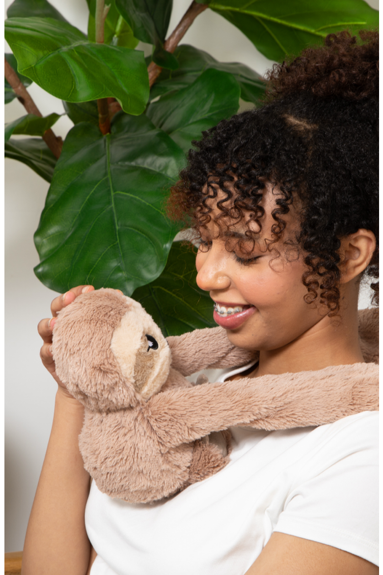 Sawyer the Sloth Plush Toy, Alternate, color, Brown
