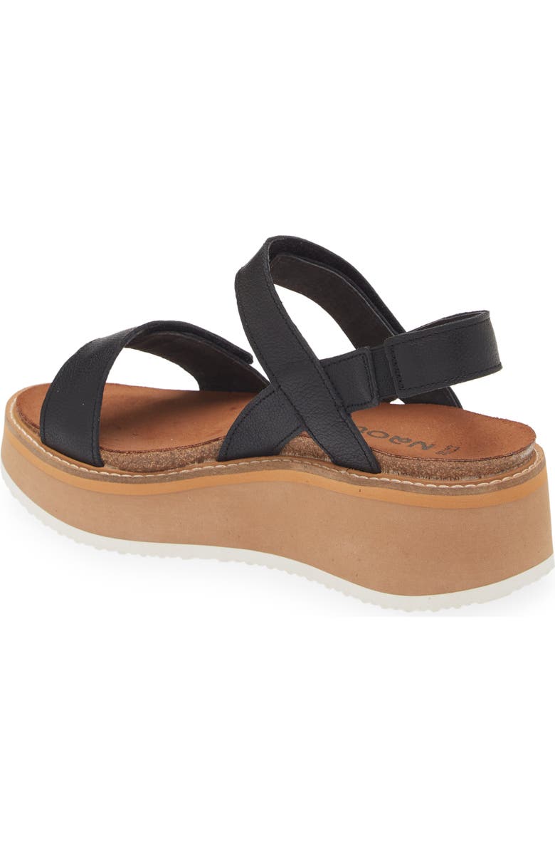 Naot Meringue Wedge Sandal, Alternate, color, Soft Black Leather