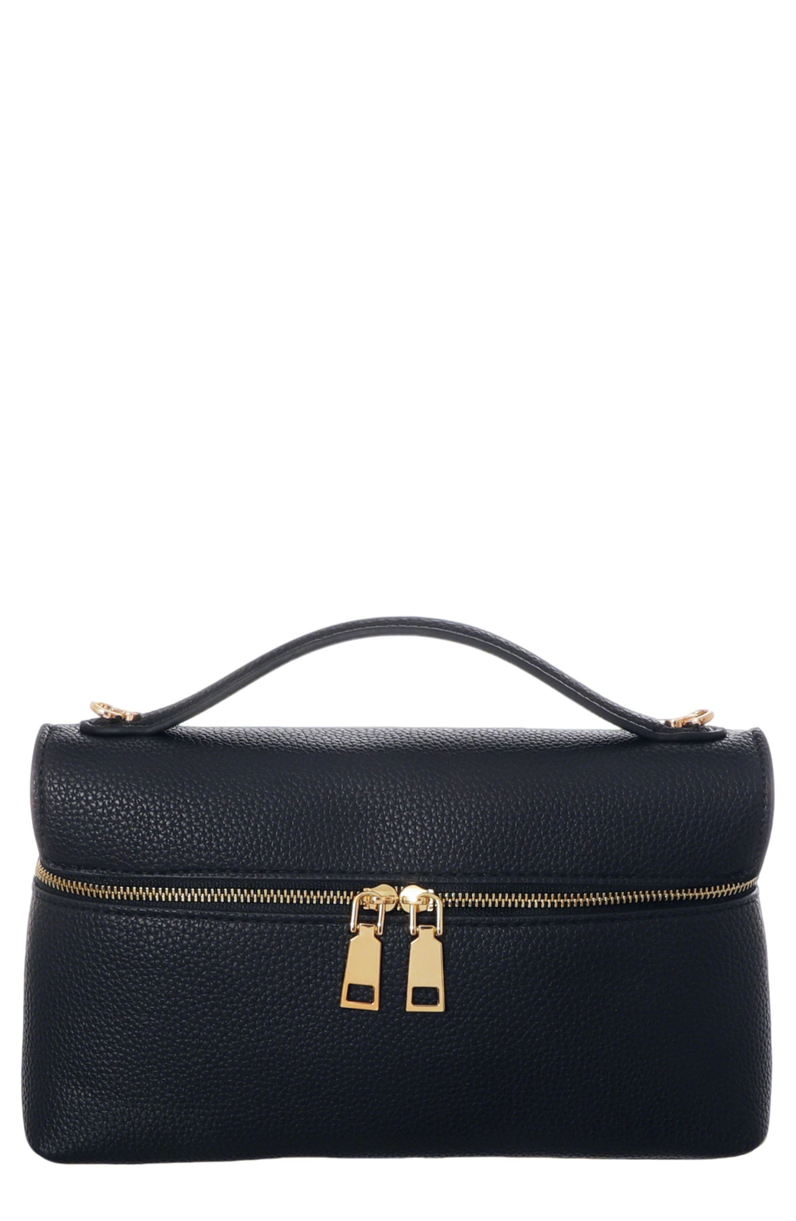 Adornia Top Handle Bag, Main, color, Black
