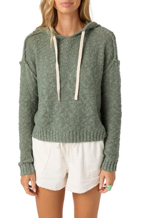 Jayne Cotton Blend Slub Hoodie