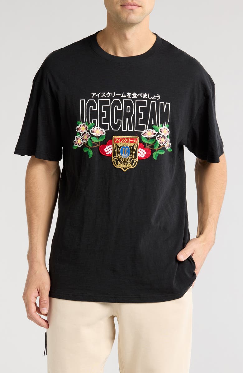 ICECREAM Dog Wood Cotton Graphic T-Shirt, Main, color,