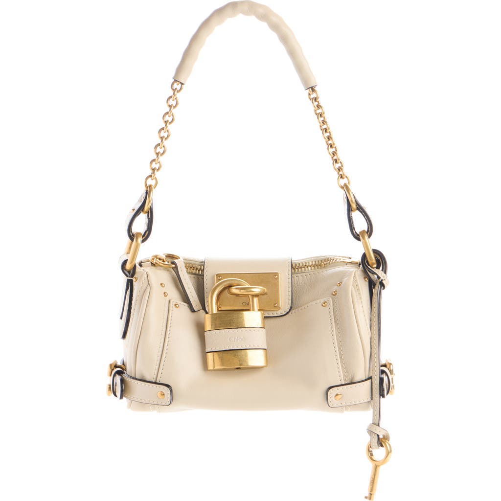 Chloé Small Paddington Leather Shoulder Bag In Gray
