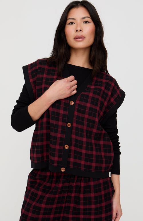 Turtledove London Organic Cotton Blythe Sleeveless Top in Red  product