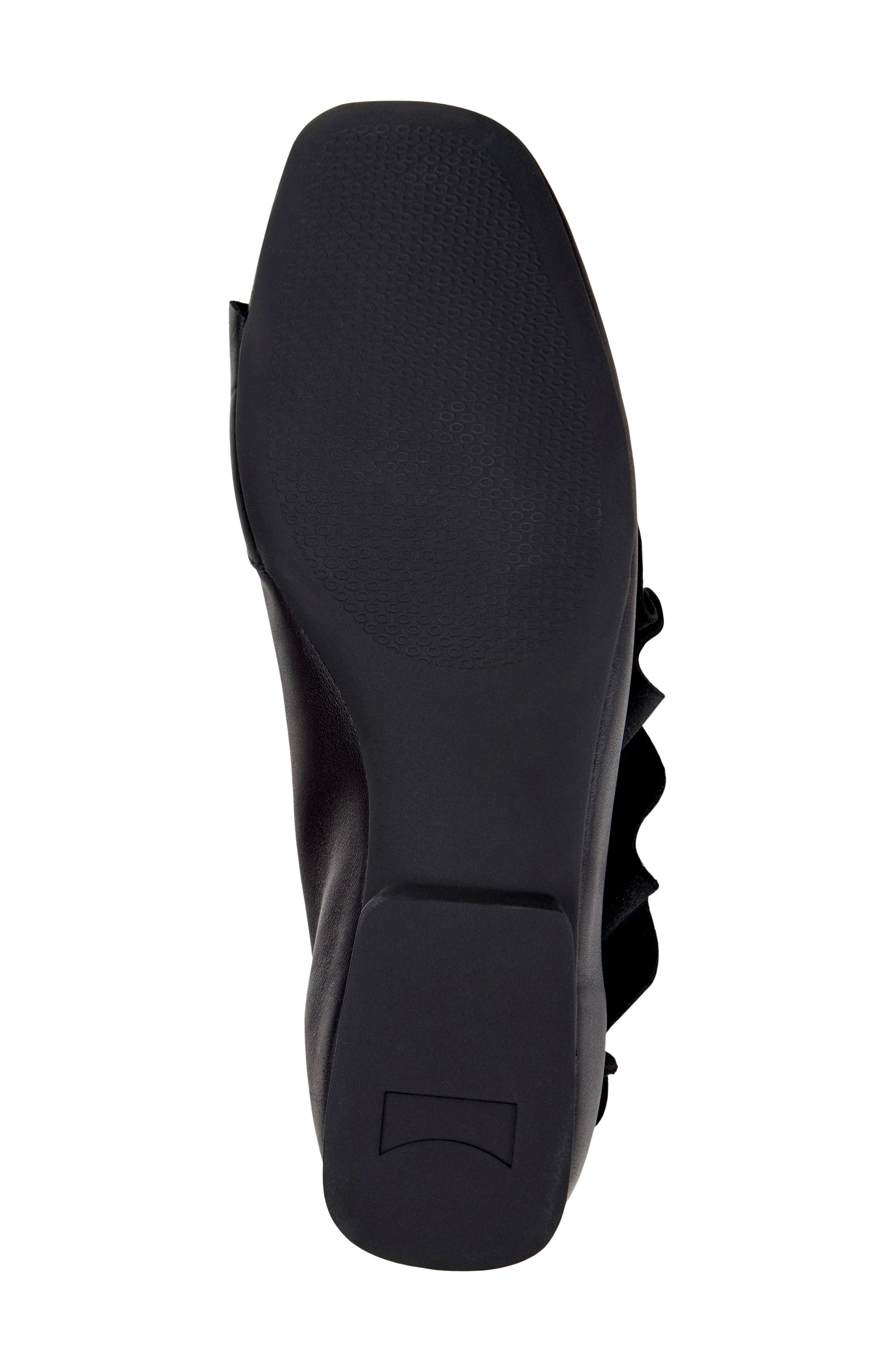 Camper Casi Myra Ruffle Flat, Alternate, color, Black