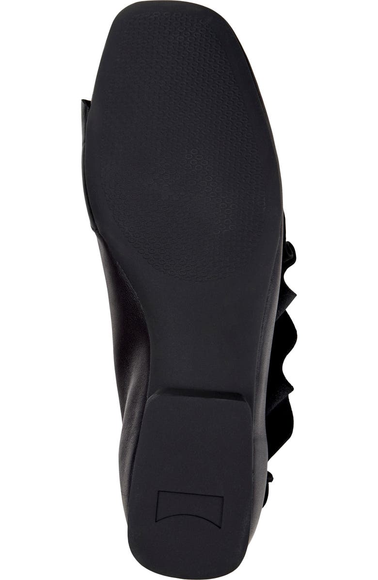 Camper Casi Myra Ruffle Flat, Alternate, color, Black