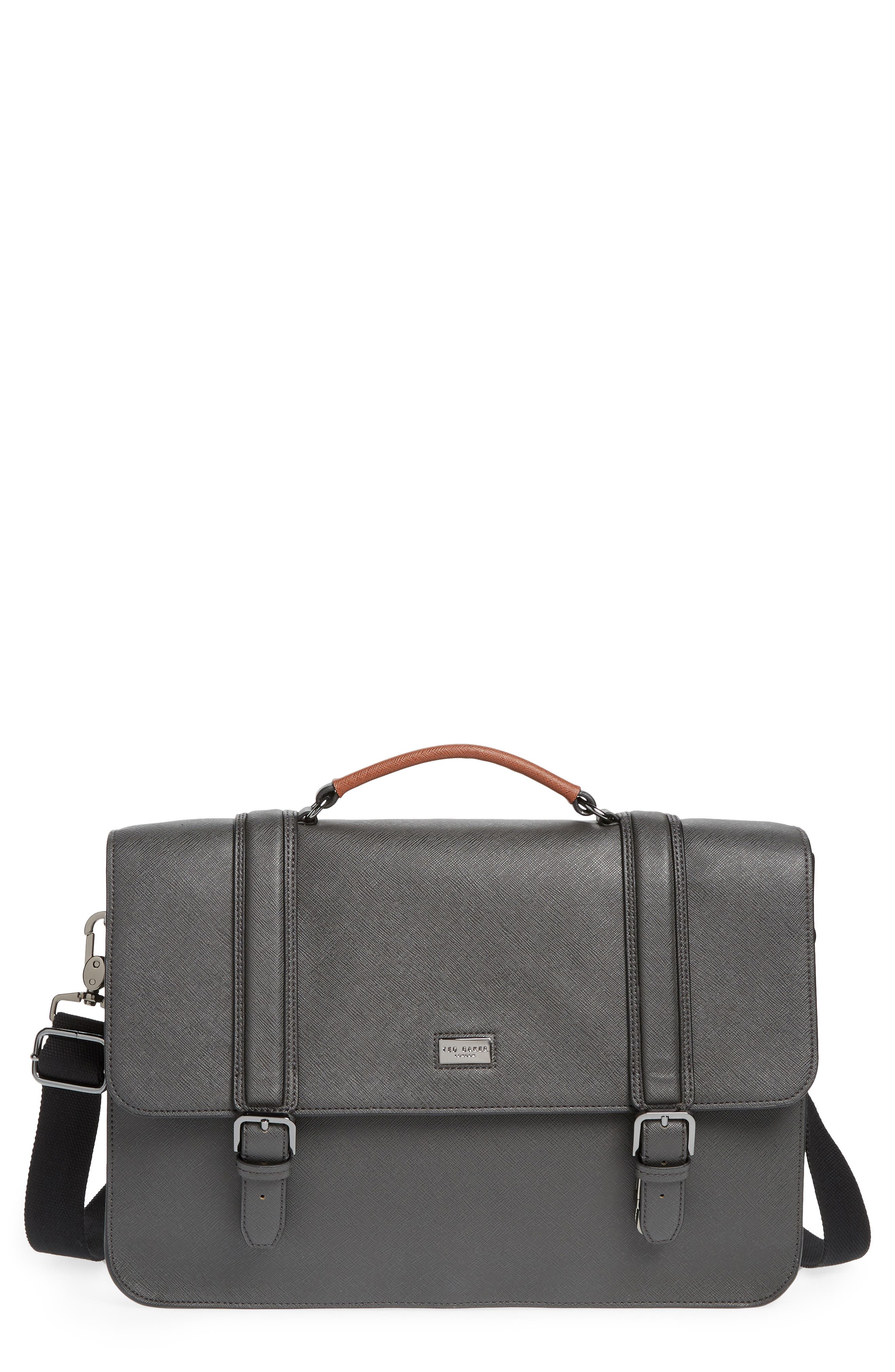 Ted Baker London Crossgrain Messenger Bag, Main, color, 
