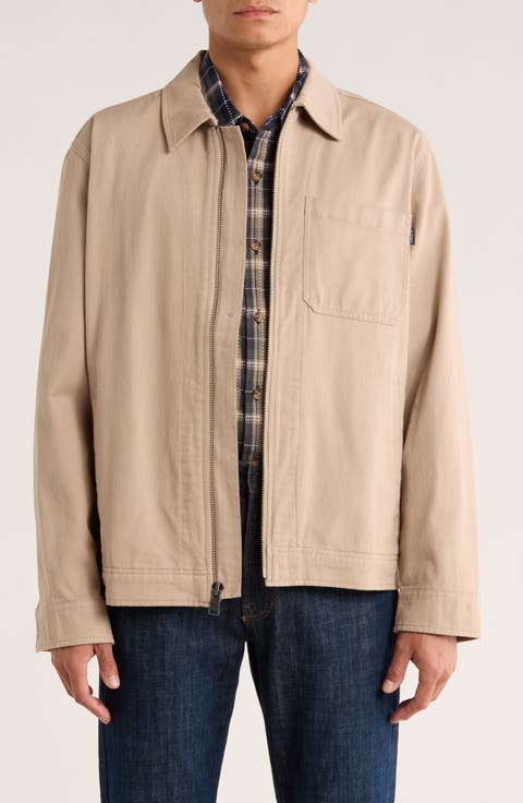 Cotton Twill Zip Work Jacket