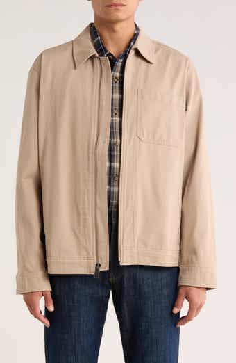 Lucky Brand Cotton Twill Zip Work Jacket