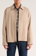 Lucky Brand Cotton Twill Zip Work Jacket