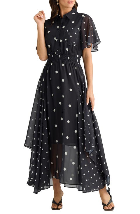 Bella Polka Dot Short Sleeve Dress