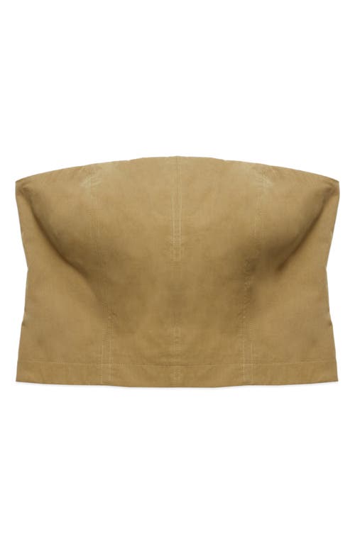 DELUC DELUC LOUNA STRAPLESS CROP TOP