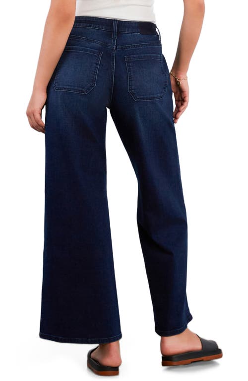 Hint Of Blu Relaxed Wide Leg Jeans In Blue