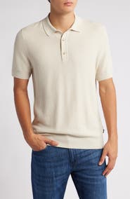 BOSS Daremo Cotton Blend Polo Sweater
