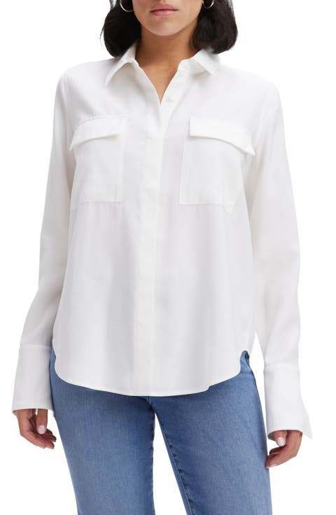 Flap Pocket Button-Up Shirt