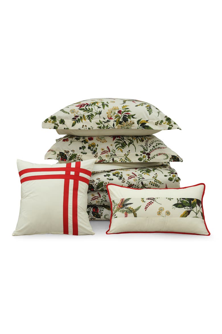 Foliage 5-Piece Bedding Set, Main, color, IVORY MULTICOLOR