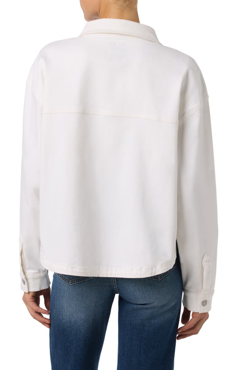 Joe's Oversize Denim Jacket, Alternate, color, White