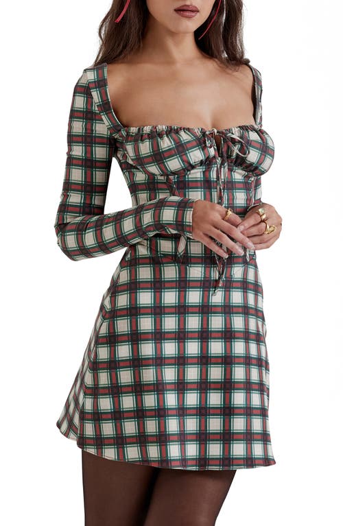 HOUSE OF CB HOUSE OF CB MALIKA LONG SLEEVE COCKTAIL MINIDRESS 