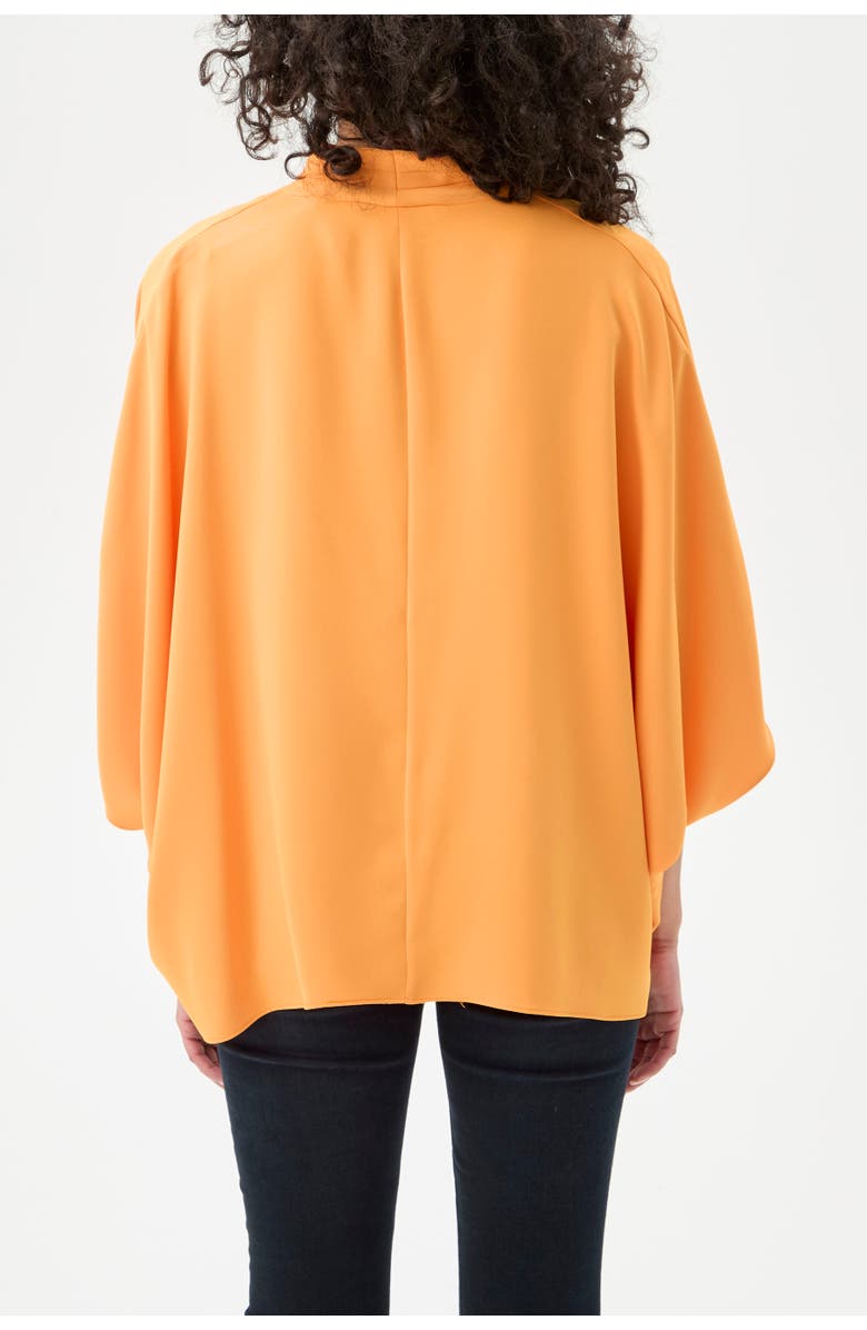 Trina Turk Concourse Oversized Surplice Top, Alternate, color, Cap Clementine