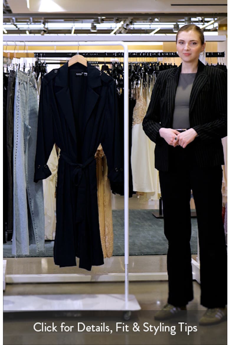 Double-Faced Georgette Wrap Coat video