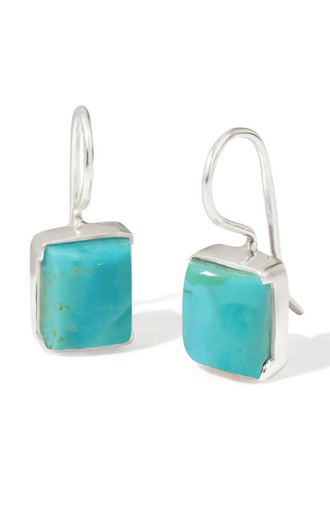 Semiprecious Stone Drop Earrings