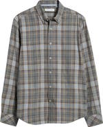 James Campbell Franklin Modern Fit Plaid Cotton Button-Up Shirt