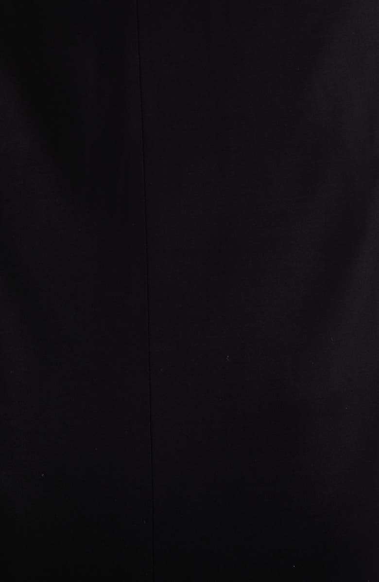 Versace Gathered Liquid Jersey Gown, Alternate, color, Black