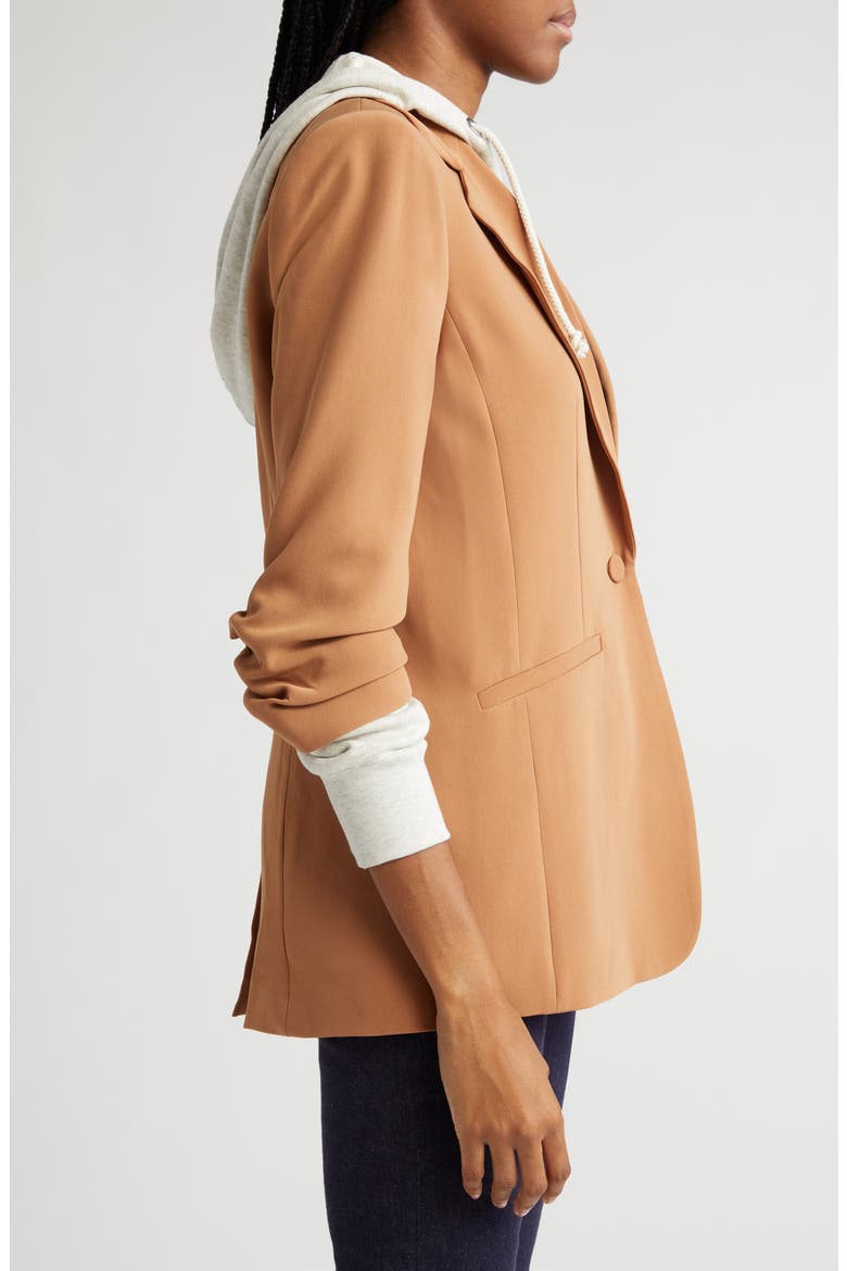 Hooded Khloe Jacket, Alternate, color, CINNAMON/ OATMEAL