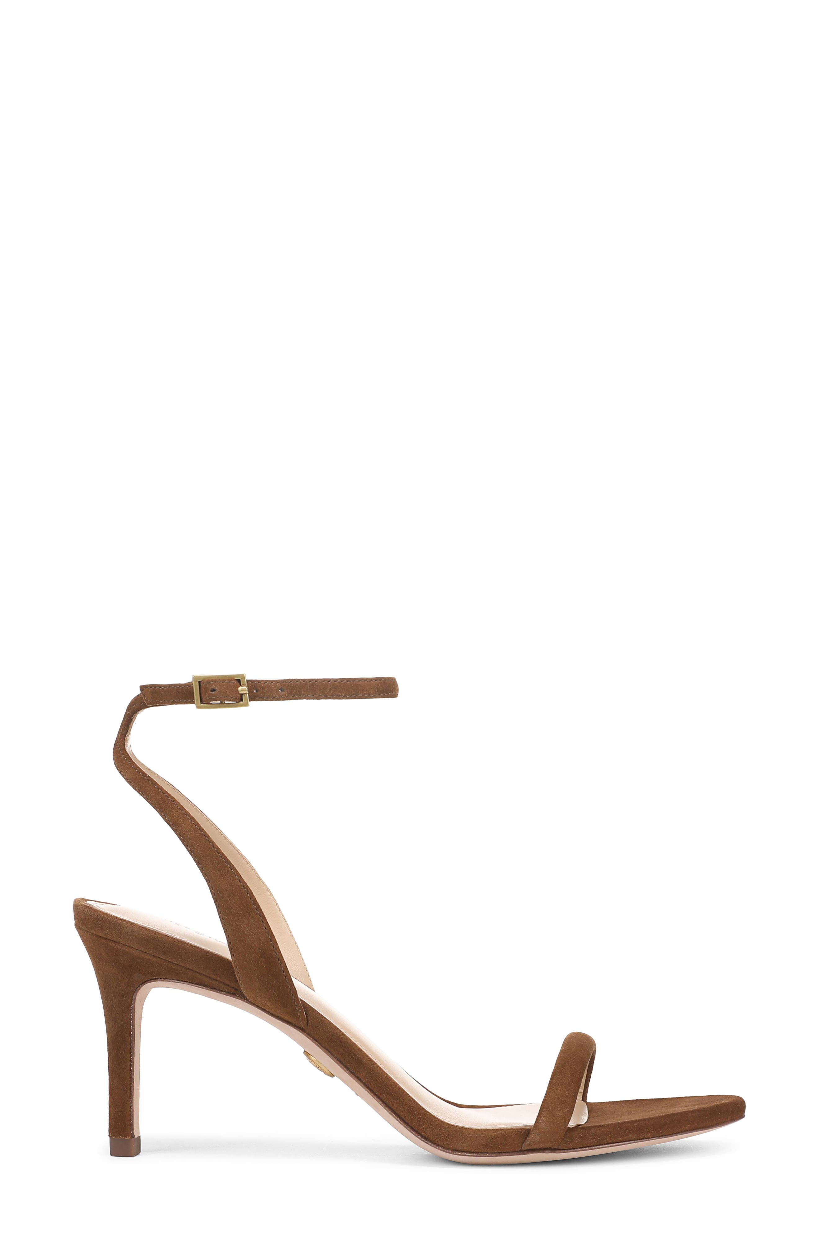 Veronica Beard Sylvie Ankle Strap Sandal, Alternate, color, Chestnut
