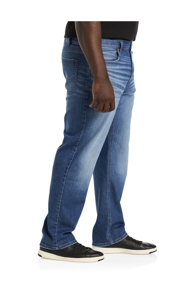 True Nation by DXL Relaxed-Fit Stretch Jeans, Alternate, color, Blue Lagoon