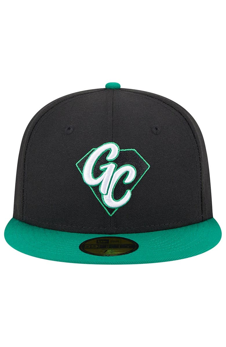 New Era Men's New Era Black Dayton Dragons Theme Nights Gem City 59FIFTY Fitted Hat, Alternate, color, Black