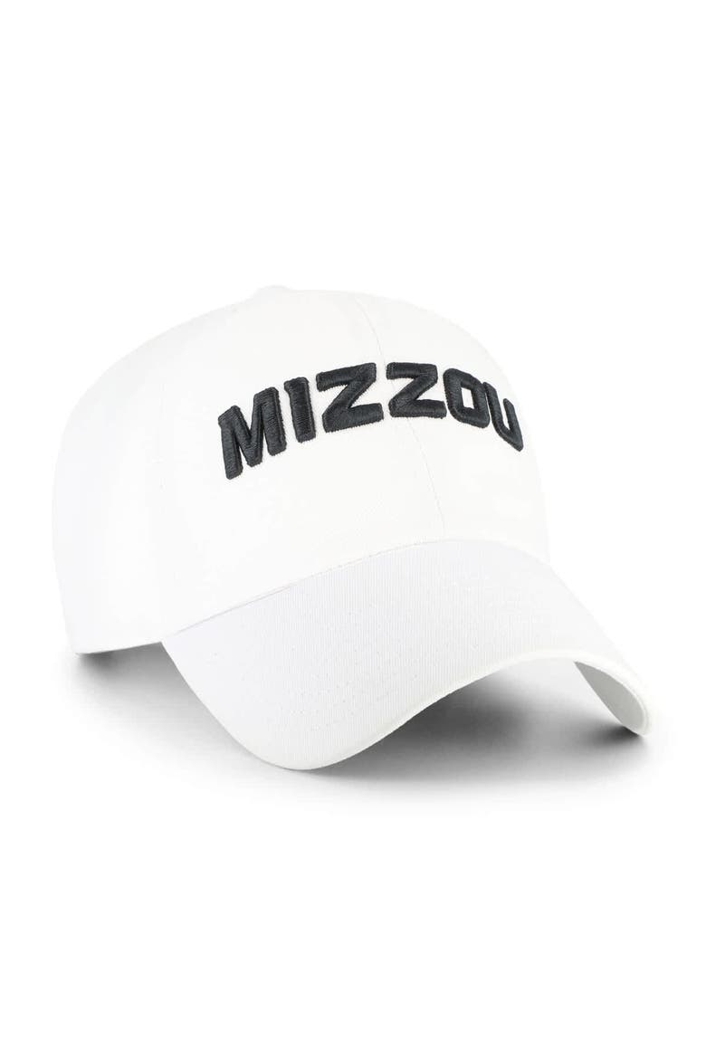Men's '47 White Missouri Tigers Clean Up Adjustable Hat, Alternate, color, White
