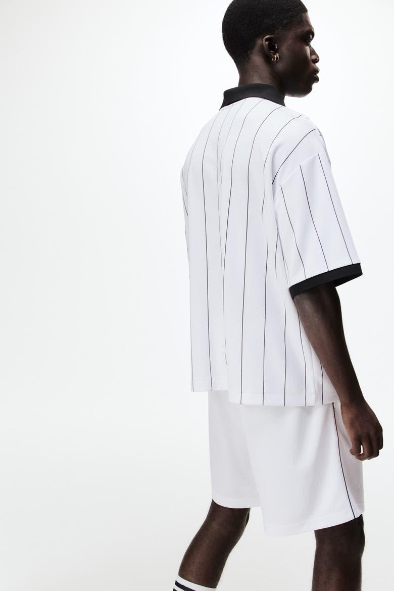 Relaxed Fit Football Shorts, Alternate, color, White/Lotto