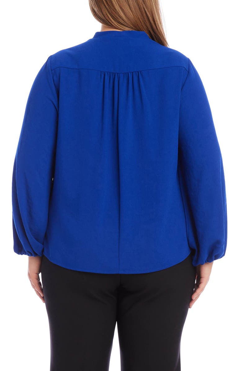 Karen Kane Cowl Neck Top, Alternate, color, Royal