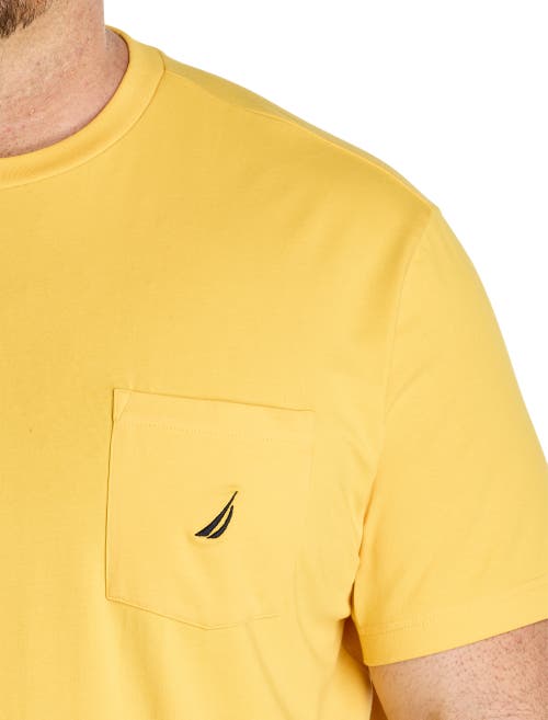 Nautica Big & Tall Pocket Tee In Daffodil