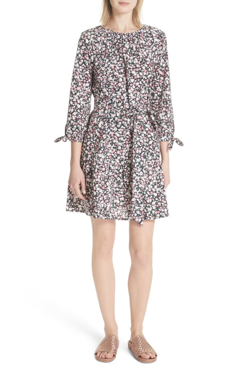 Kate Spade New York wildflower poplin dress, Main, color, 