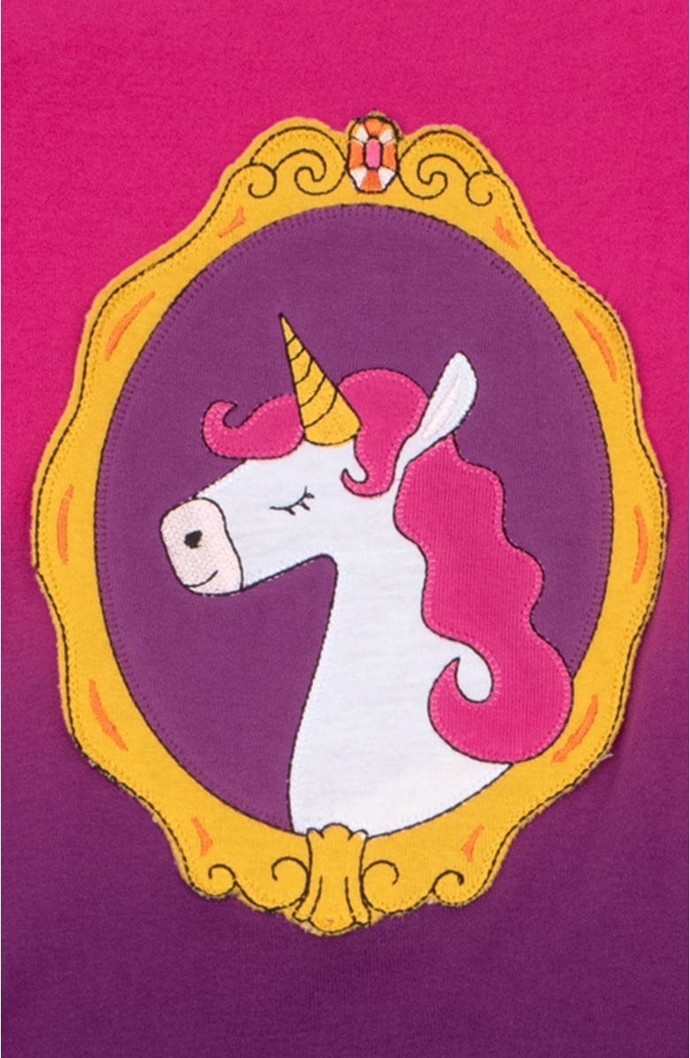 Leveret Girls Matching Doll Printed Cotton Pajamas, Fantasy & Character Prints, Alternate, color, Tie Dye Unicorn Pink