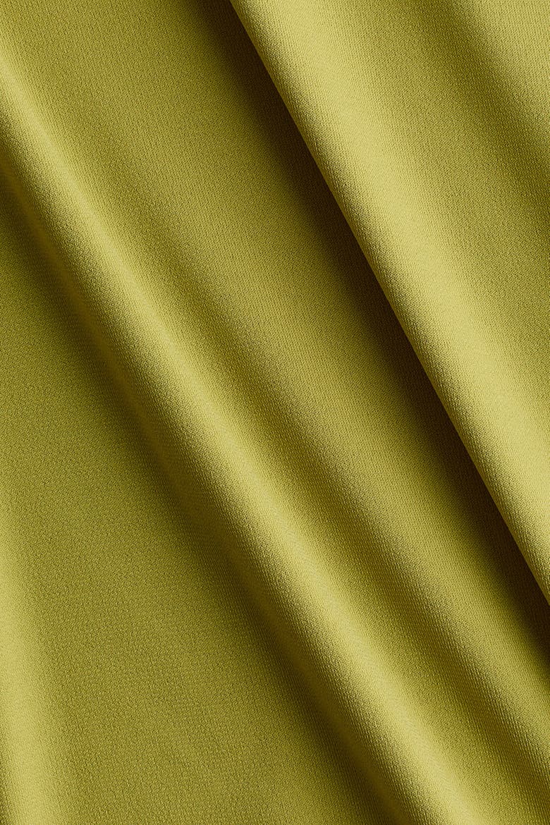 Cape-sleeved Fine-knit Dress, Alternate, color, Yellow-green